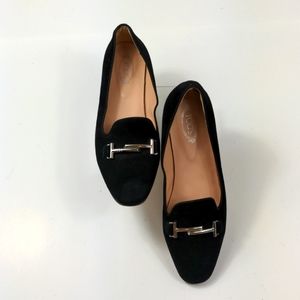 TODS double T suede sleepers size 36
